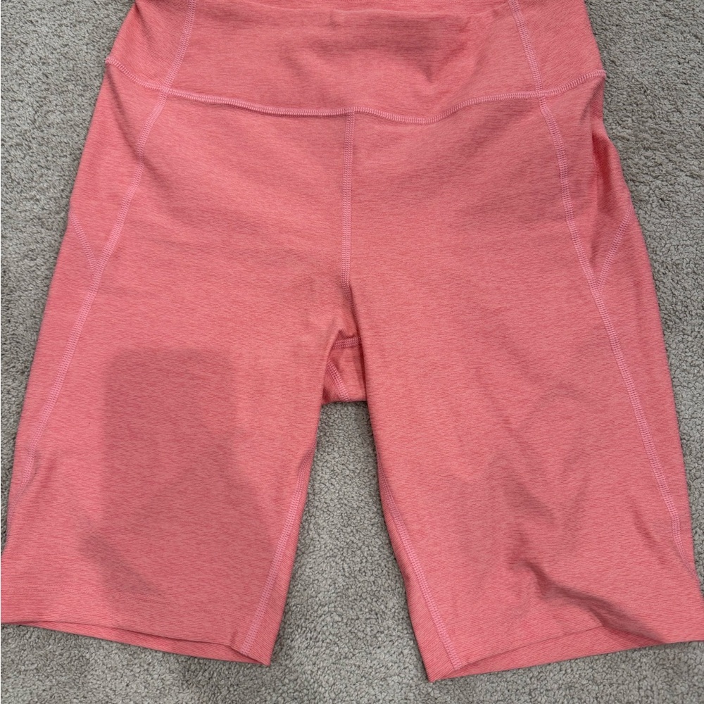 Outdoor Voices Pink Bike Shorts High-Rise Moisture-Wicking